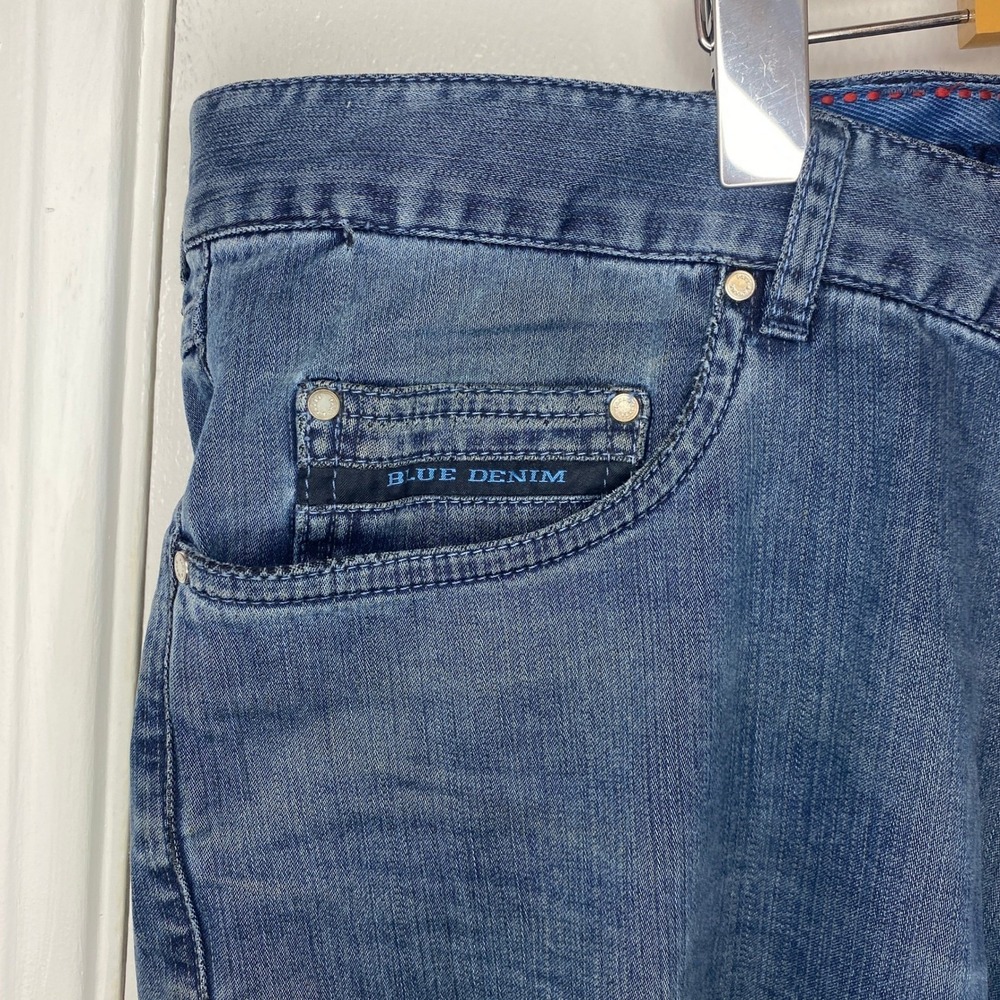 Paul & Shark Yachting Men's Washed Blue Denim Compact Stretch Jeans  size 38x32 - Picture 4 of 8